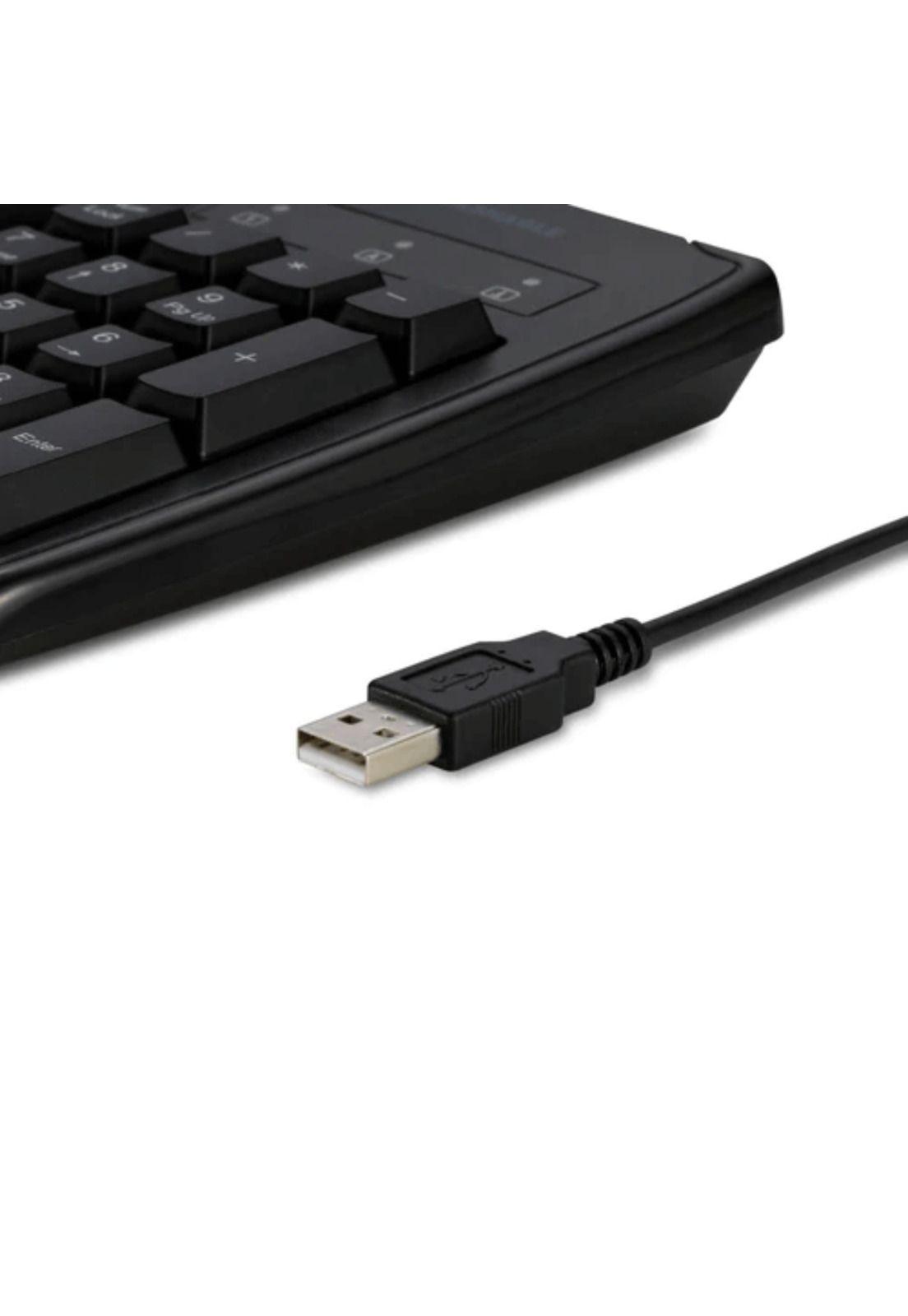 Teclado  Alámbrico For Life Lavable Kensington - Negro-2