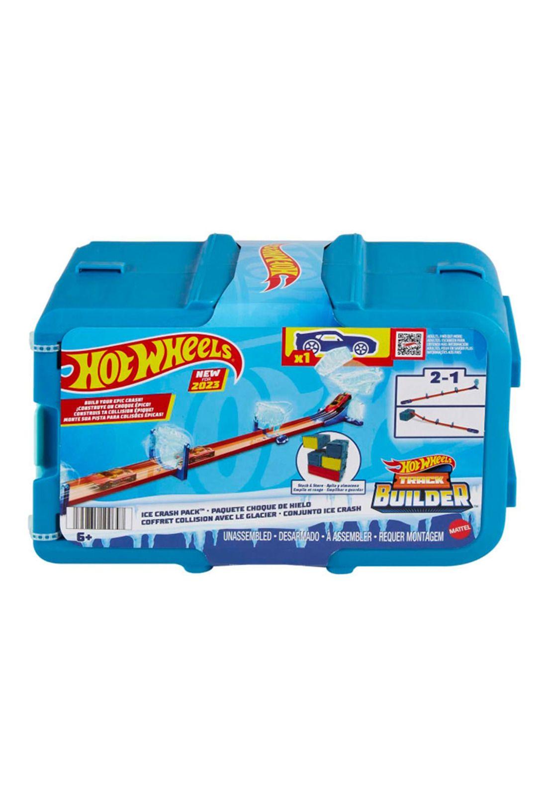 Hot Wheels Track Builder Caja Pequeña de Acrobacias Choque de Hielo-2