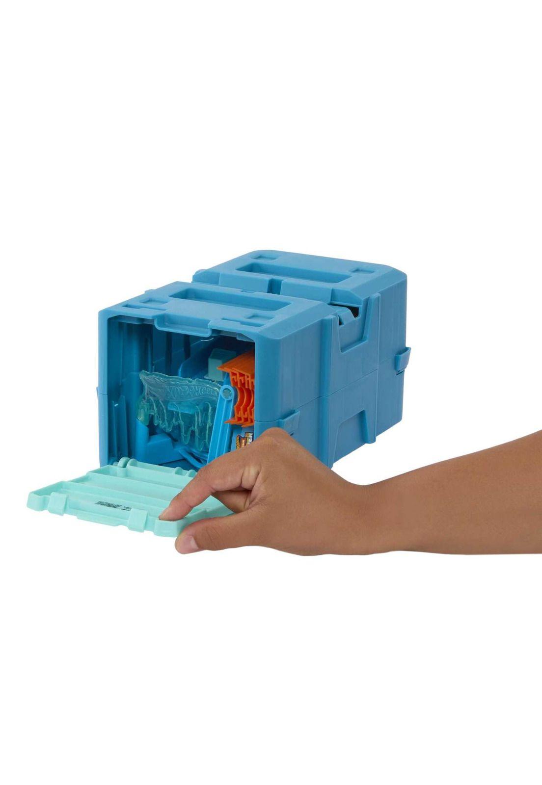 Hot Wheels Track Builder Caja Pequeña de Acrobacias Choque de Hielo-3