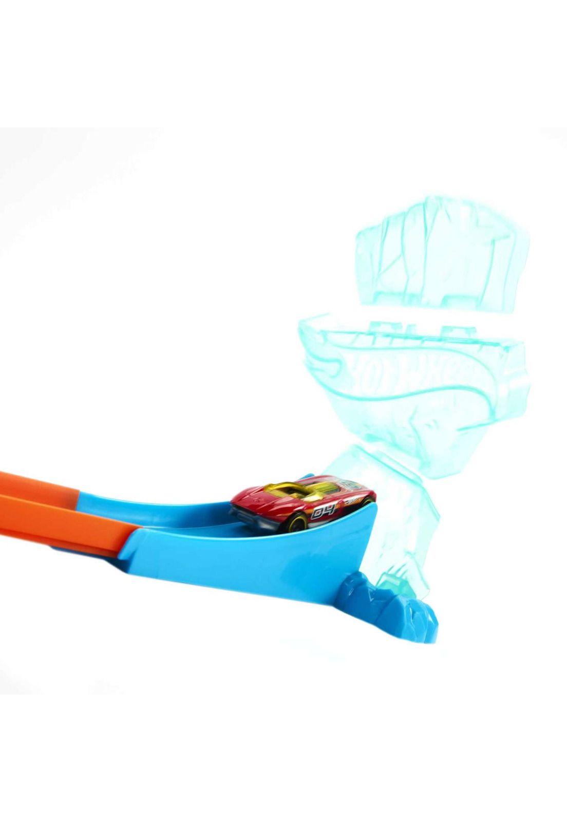 Hot Wheels Track Builder Caja Pequeña de Acrobacias Choque de Hielo-4