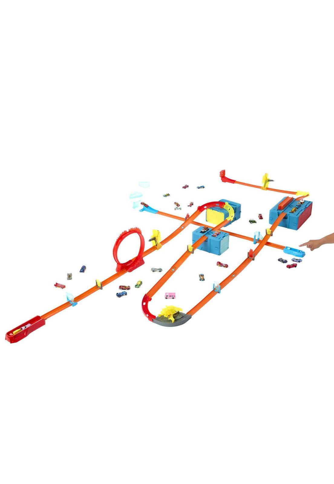 Hot Wheels Track Builder Caja Pequeña de Acrobacias Choque de Hielo-5