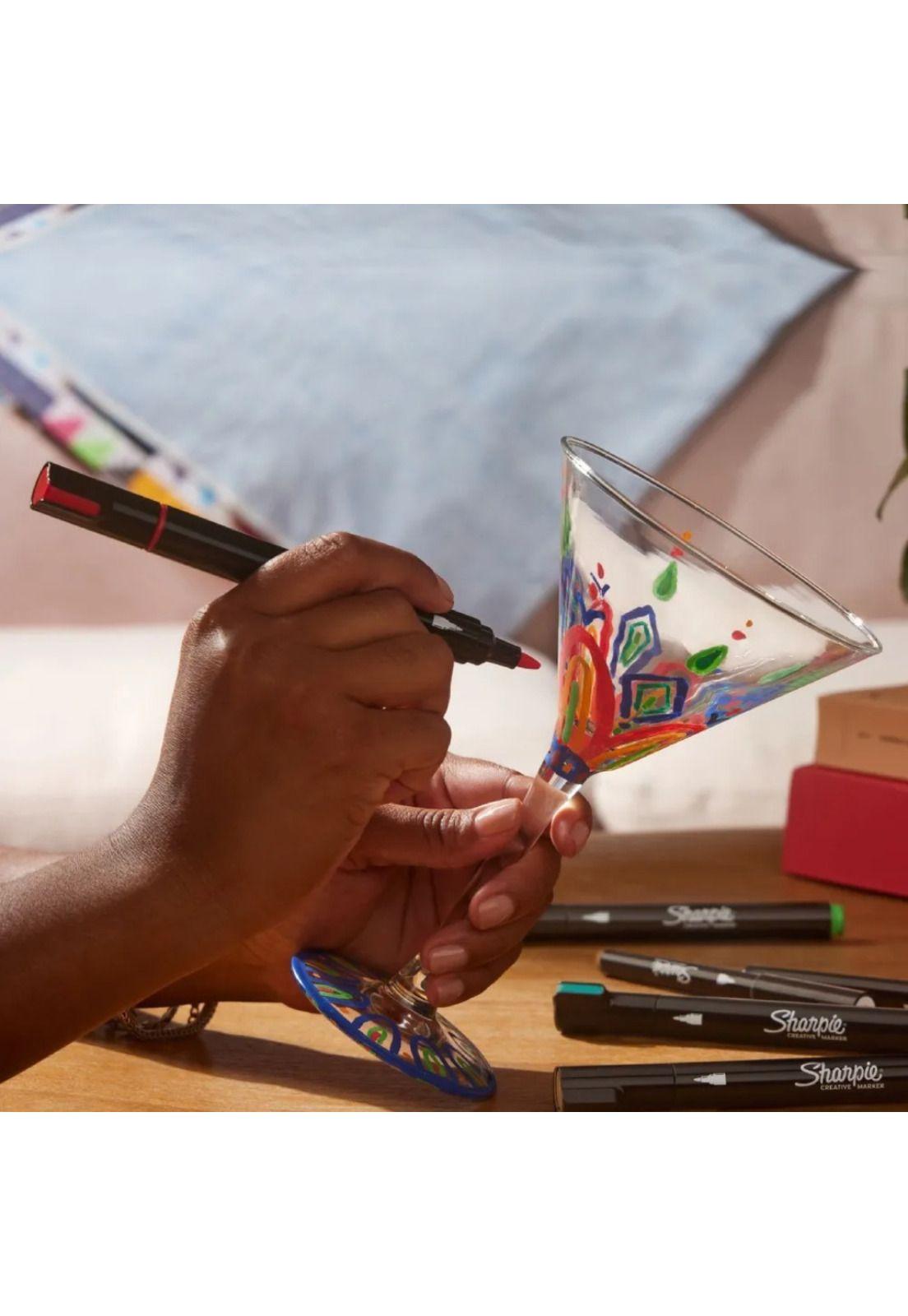 Sharpie Marcadores Acrílico Punta Pincel 5 Colores Surtidos-5