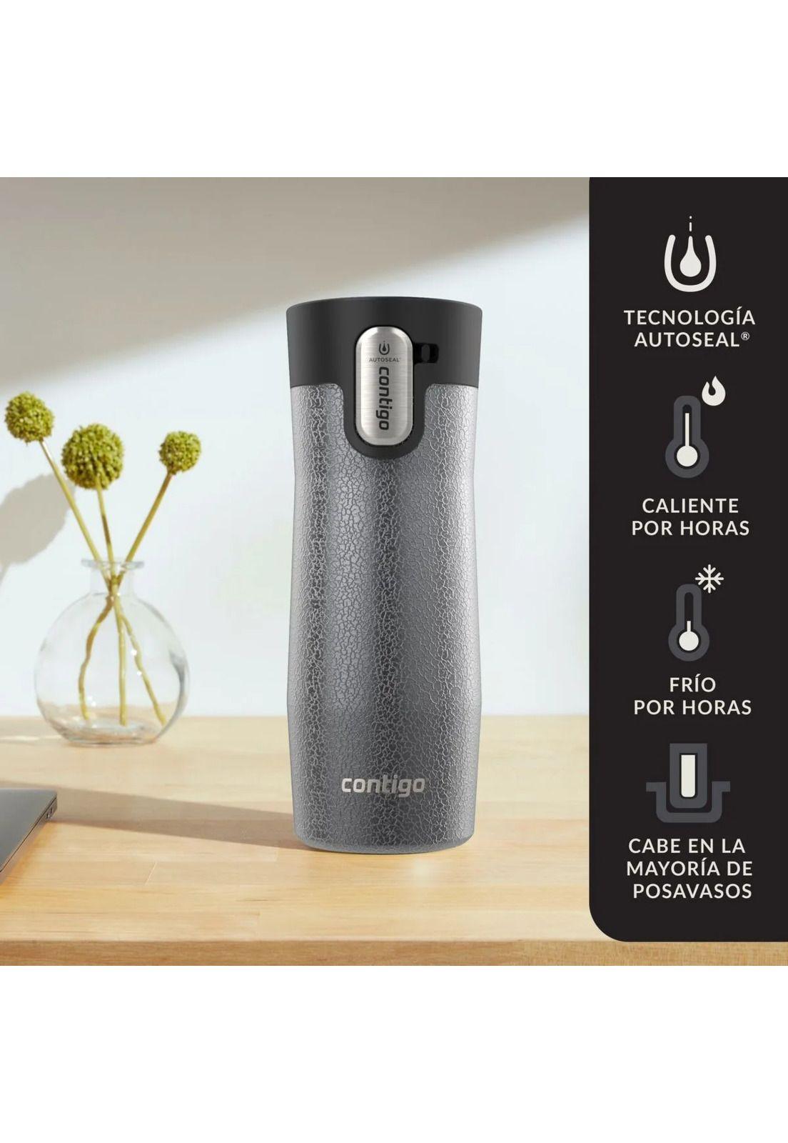 Contigo West Loop AUTOSEAL Mug 473ml con Aislamiento al Vacío - Sake Gris Cristalino-6