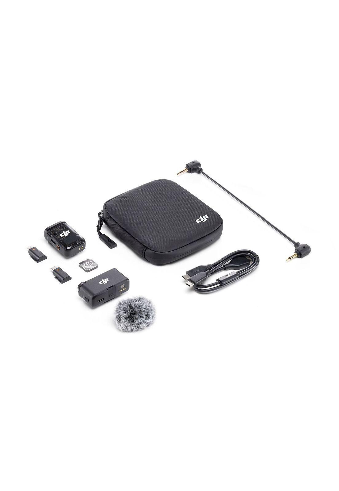 DJI Mic 2 (1 TX + 1 RX)  Micrófono con Transmisor - Black-9