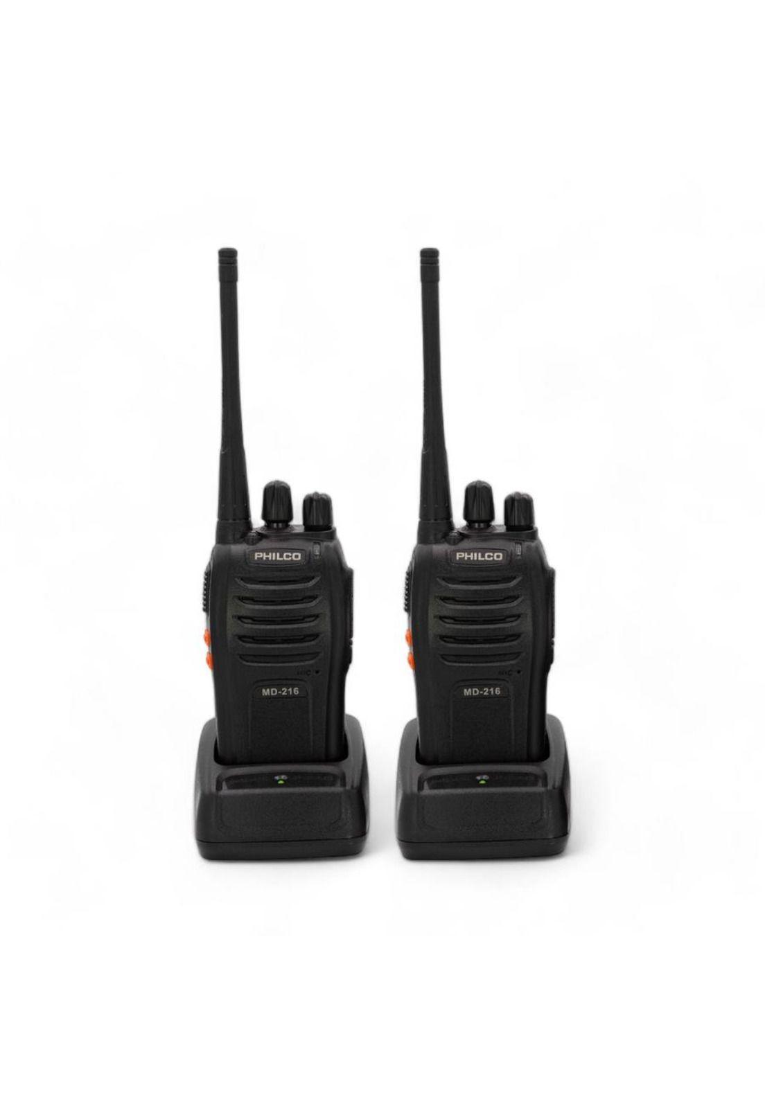 Philco Kit 2 Walkie Talkies Portatil con Manos Libres MD216-0