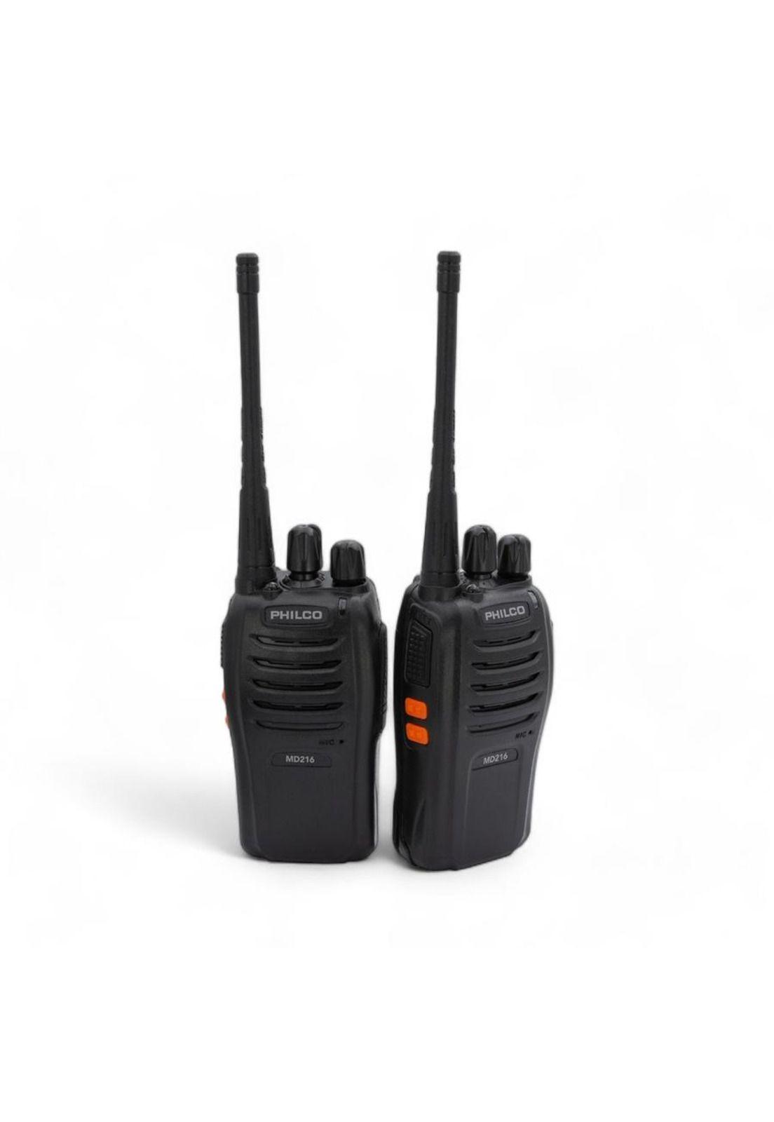 Philco Kit 2 Walkie Talkies Portatil con Manos Libres MD216-1