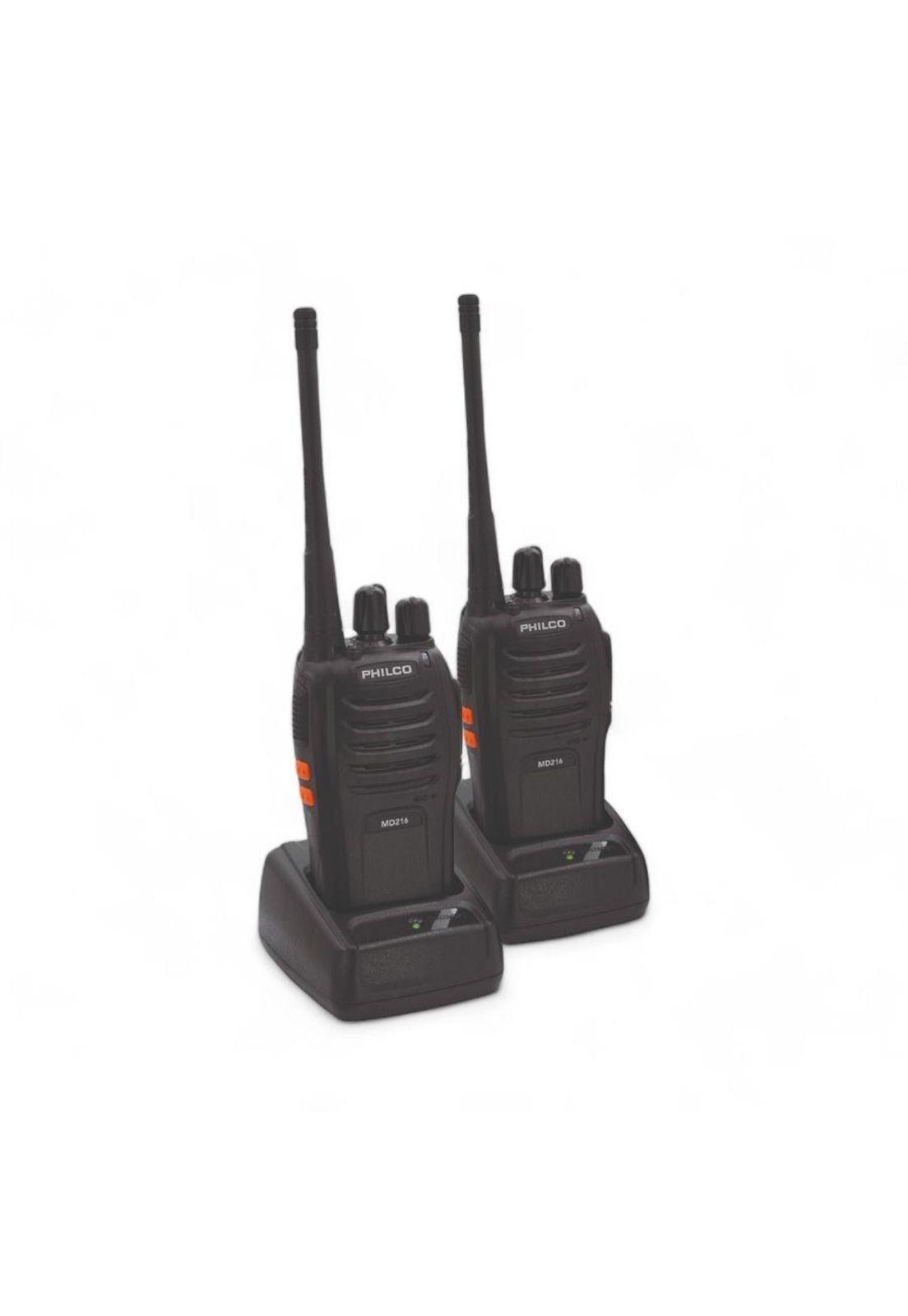 Philco Kit 2 Walkie Talkies Portatil con Manos Libres MD216-2