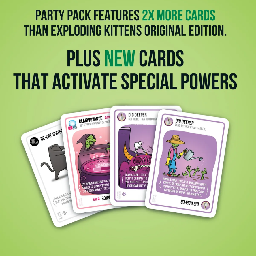 Zombie Kittens De Exploding Kittens Juego De Mesa Inglés-1
