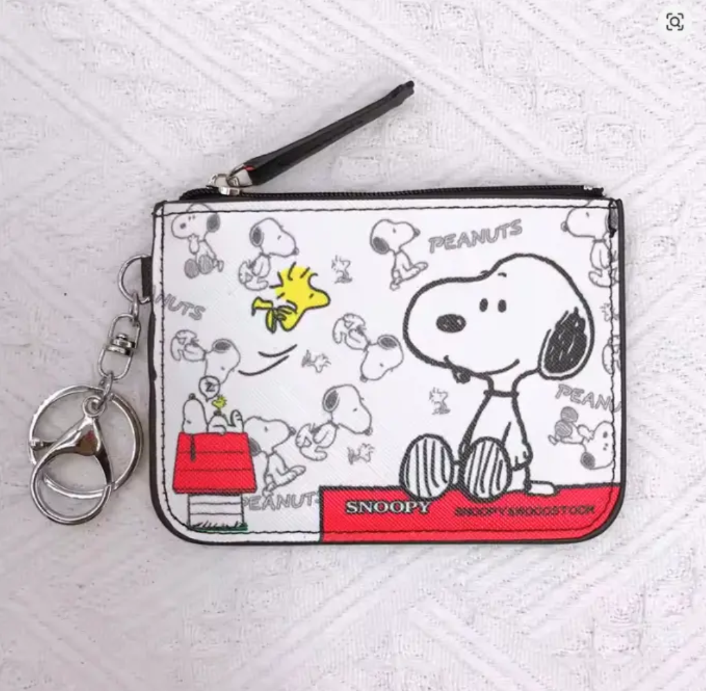 Monedero Tarjetero Llavero Snoopy Peanuts Kawaii Regalo-3