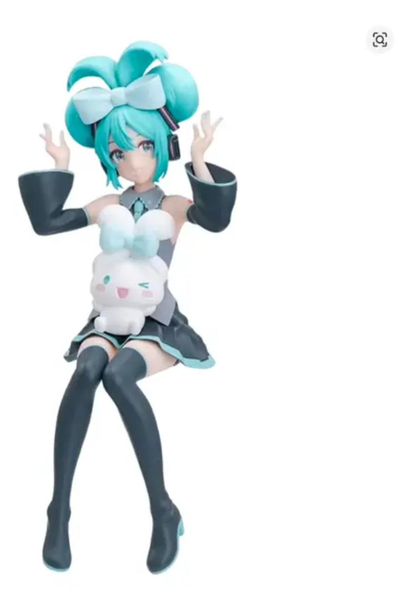 Figura Hatsune Miku Sentada Cinnamoroll Muñeca Vocaloid Kawaii-3