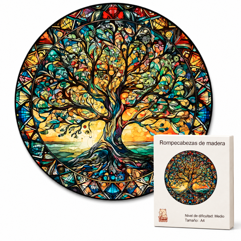 Rompecabeza Puzzle Madera A4 Arbol De La Vida M2-3