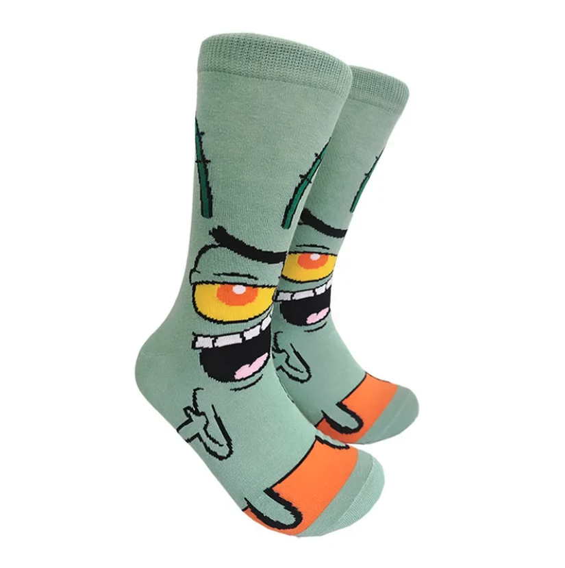 Calcetines Plankton Bob Esponja Caricatura Dibujo Anime-0