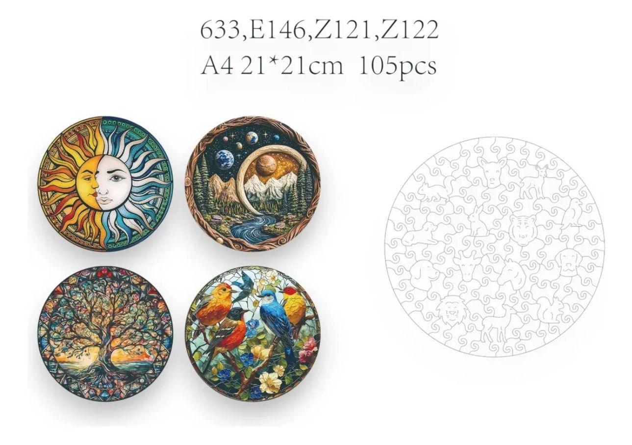 Rompecabezas Puzzle Madera A4 Paisaje Universo-2