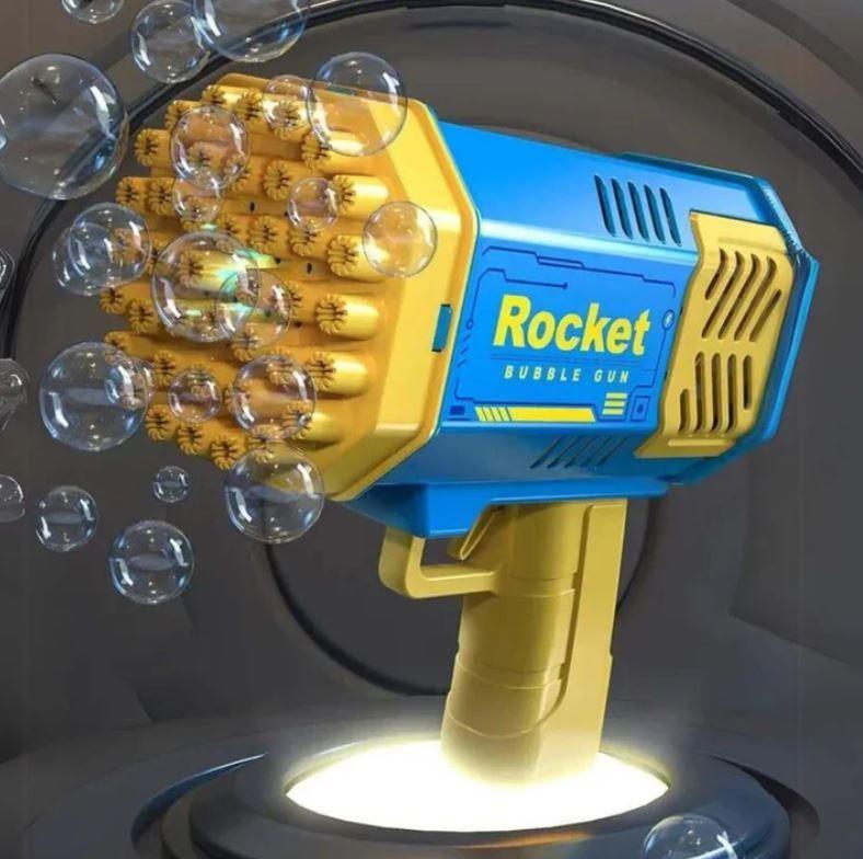 Máquina Pistola De Burbujas Gatling Bazooka led-3