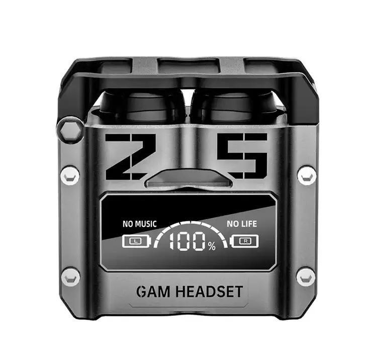 Audifonos  Con Cancelaciób de Ruido Estuche Power Bank Pantalla Led M25-2