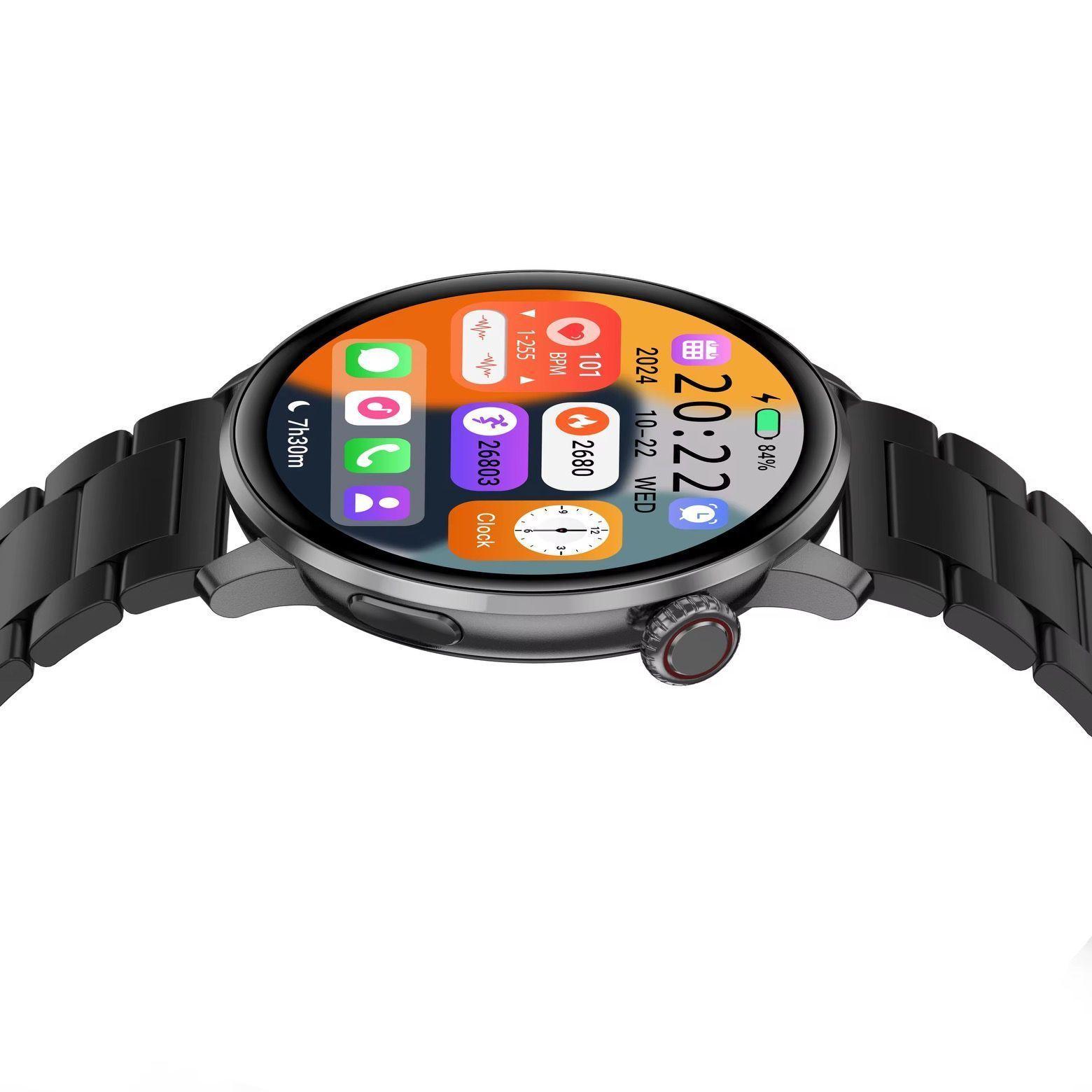 Reloj Inteligente DS5 Pantalla HD 143” llamadas Bluetooth monitoreo de salud Doble Correa Compatible-2