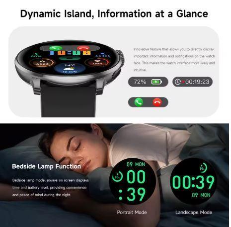 Reloj Inteligente DS5 Pantalla HD 143” llamadas Bluetooth monitoreo de salud Doble Correa Compatible-4