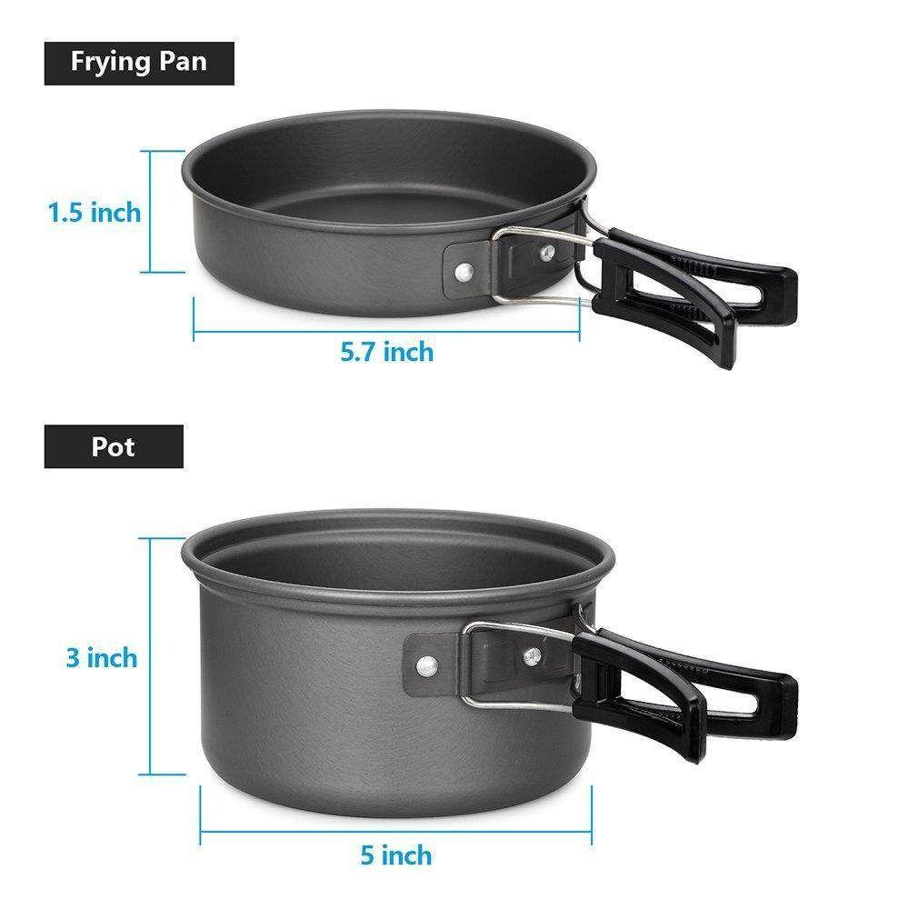 Set De Ollas Para Camping Aluminio-2