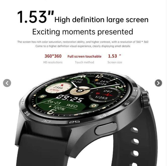 Smartwatch GT5 PRO Llamadas Bluetooth 5 Monitoreo Salud 300 mAh IP67 Compatible IOS Android-5