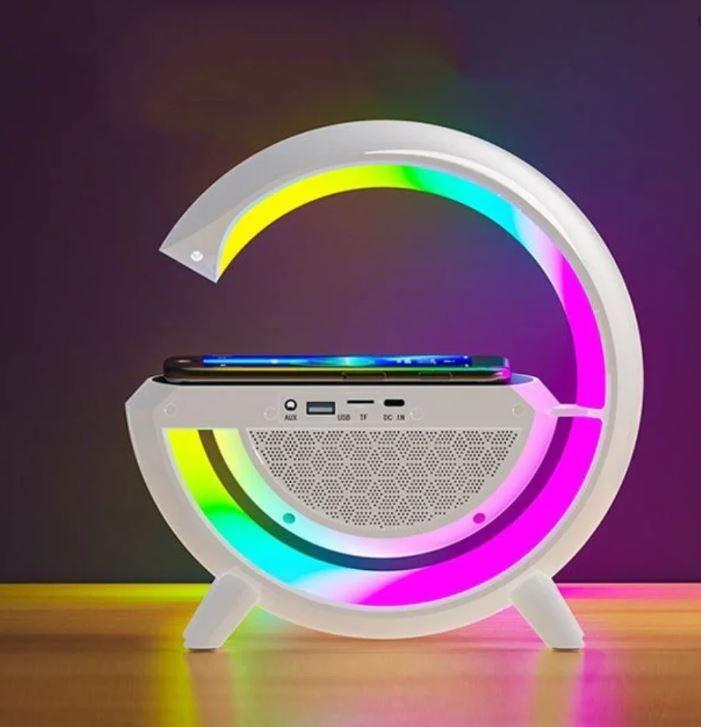 Cargador Inalámbrico Parlante G Bluetooth Lámpara USB Radio-3