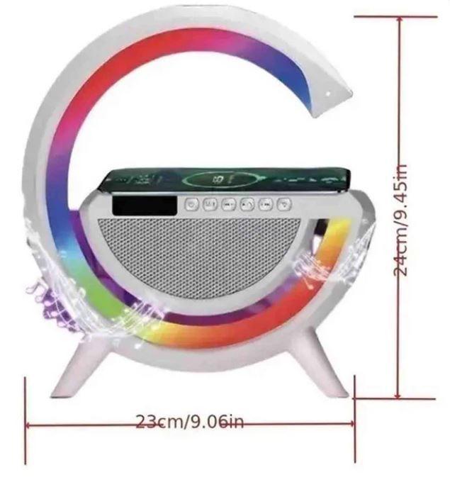 Cargador Inalámbrico Parlante G Bluetooth Lámpara USB Radio-5