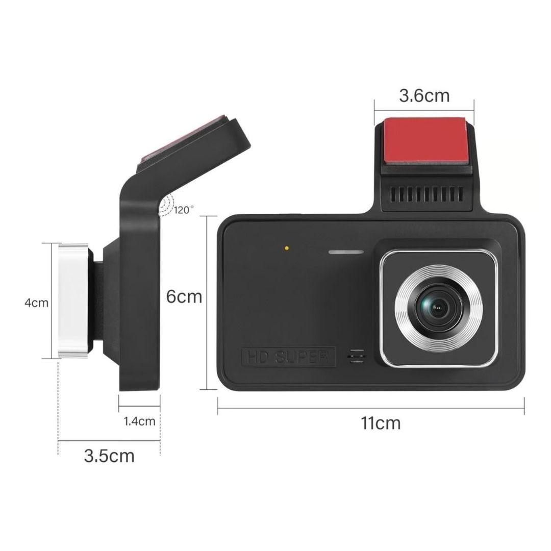 DVR para Automóvil con Doble Cámara, Sensor retrovisor-1