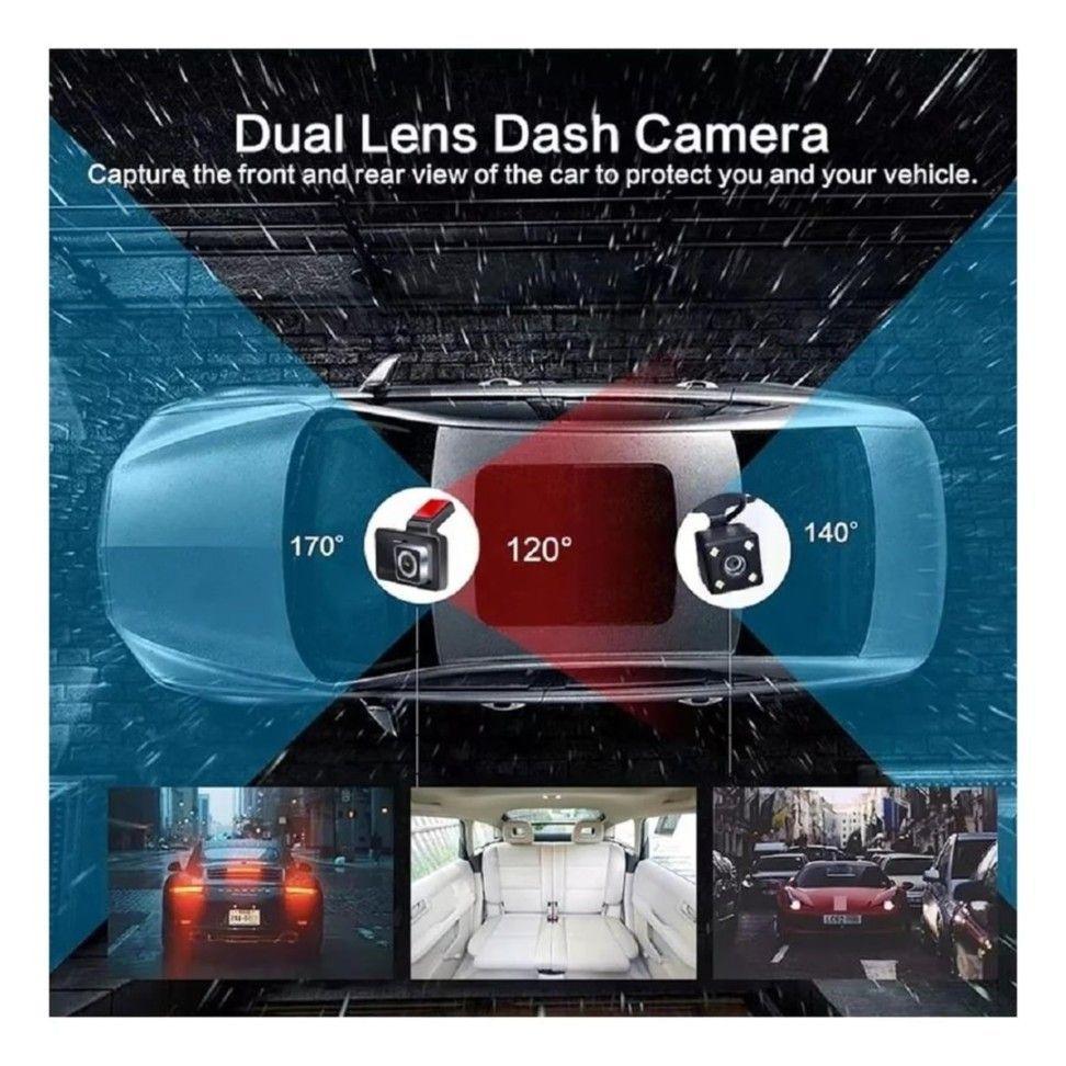 DVR para Automóvil con Doble Cámara, Sensor retrovisor-4