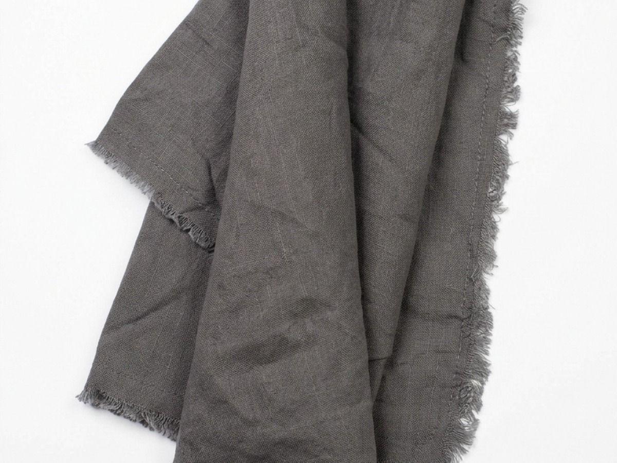 Servilletas rusticos de lino gris 45x45-0