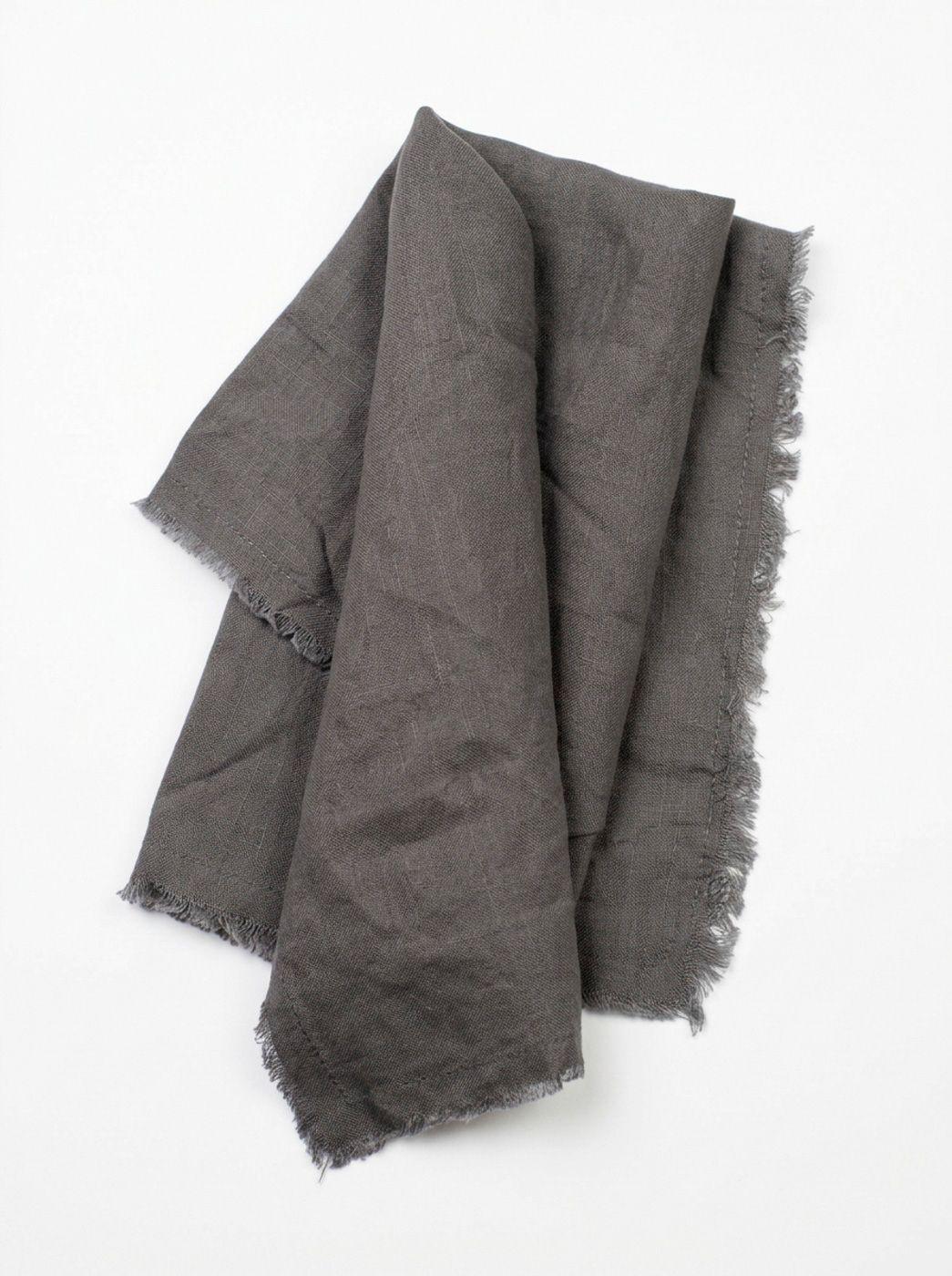 Servilletas rusticos de lino gris 45x45-1