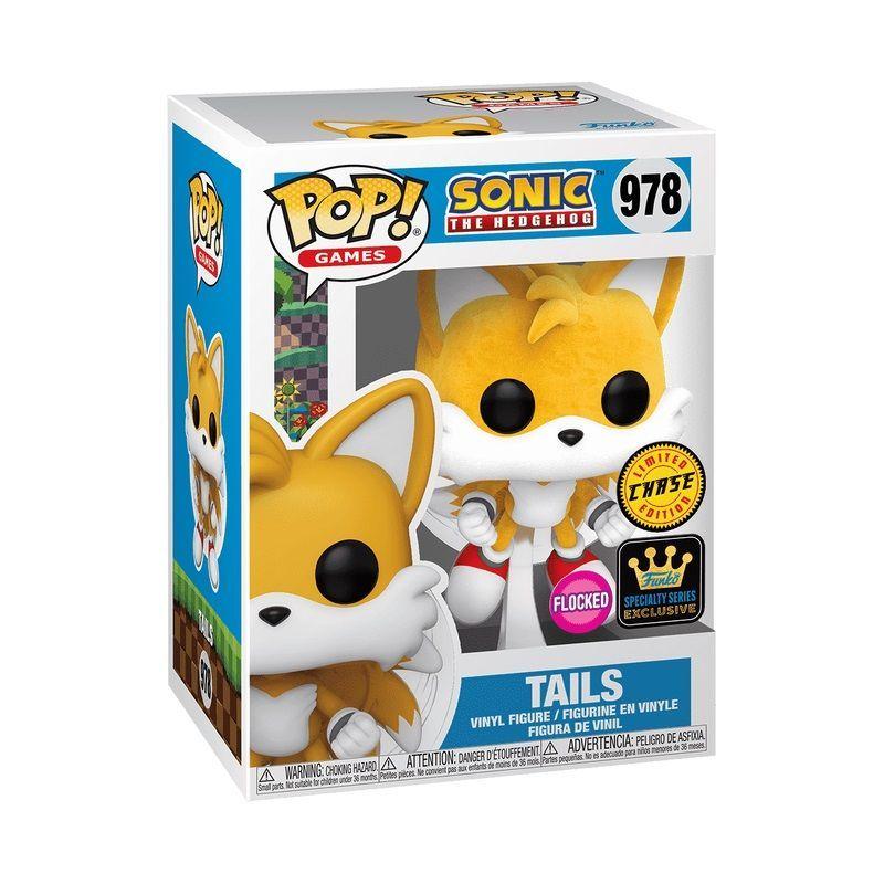 Funko Pop Sonic Tails 978 Flocked Chase Exclusivo-1