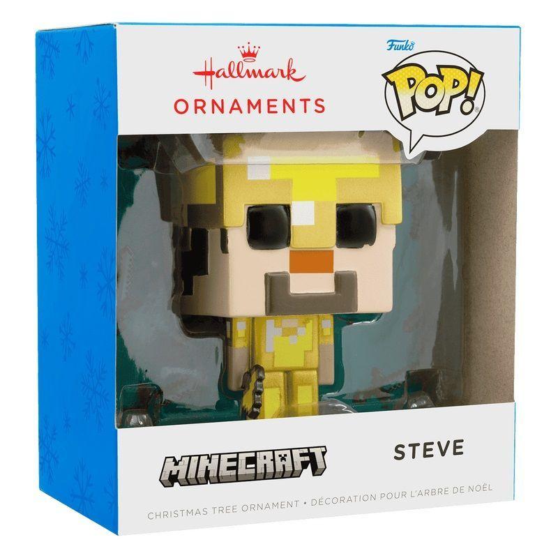 Funko Pop Minecraft Steve Con Armadura De Oro Adorno de Navidad-2