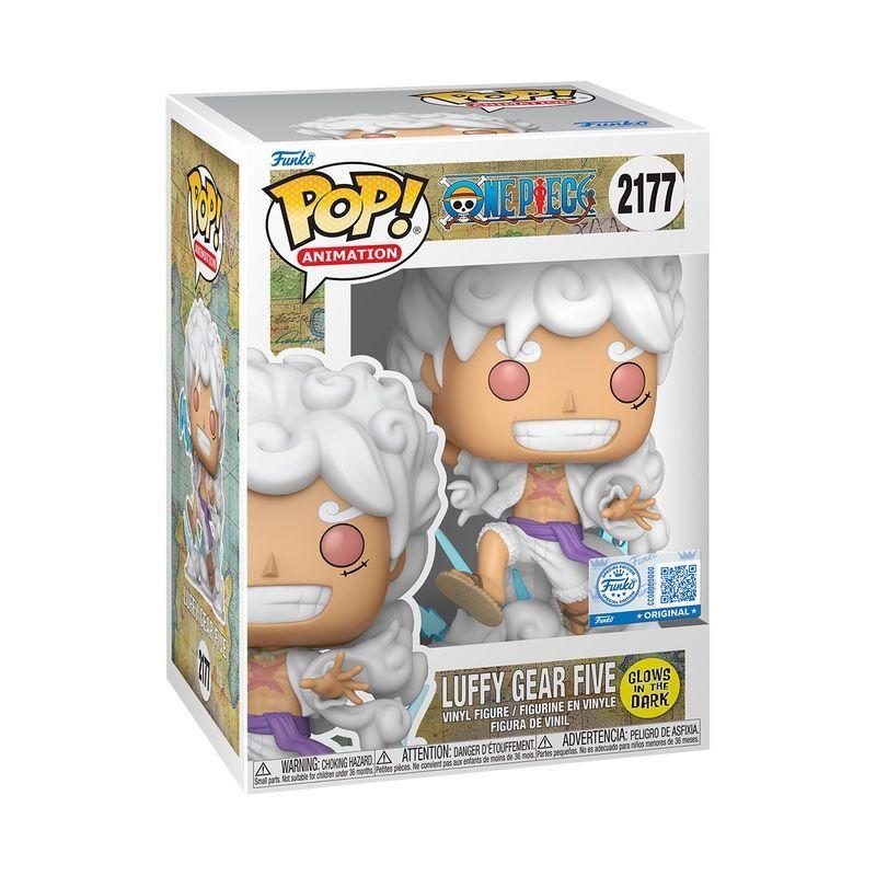 Funko Pop One Piece Luffy Gear Five Glow 2177 con Protector-1