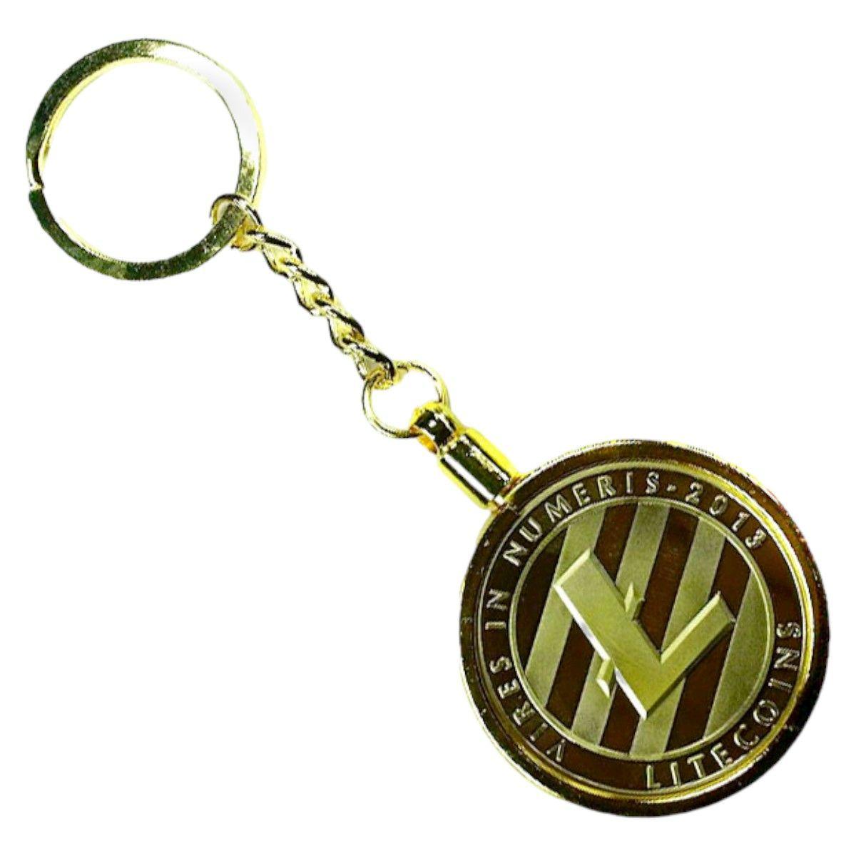 Llavero Litecoin Gold  De Lujo. Aj50-1