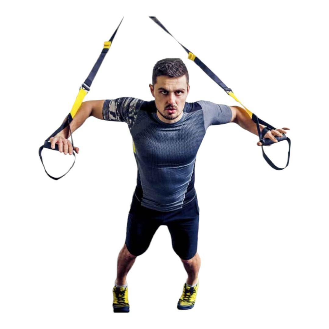 BANDA DE EJERCICIOS SUSPENSION FITNESS Y CROSSFIT YOGA PILATES AK93-0
