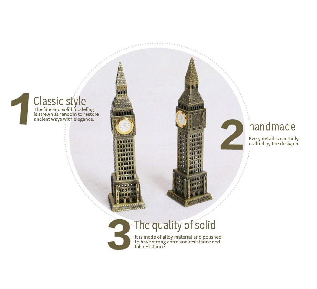 RELOJ BIG BEN METALICO 23 CMS  ADORNO  DECORA TUCASA  AK57-2