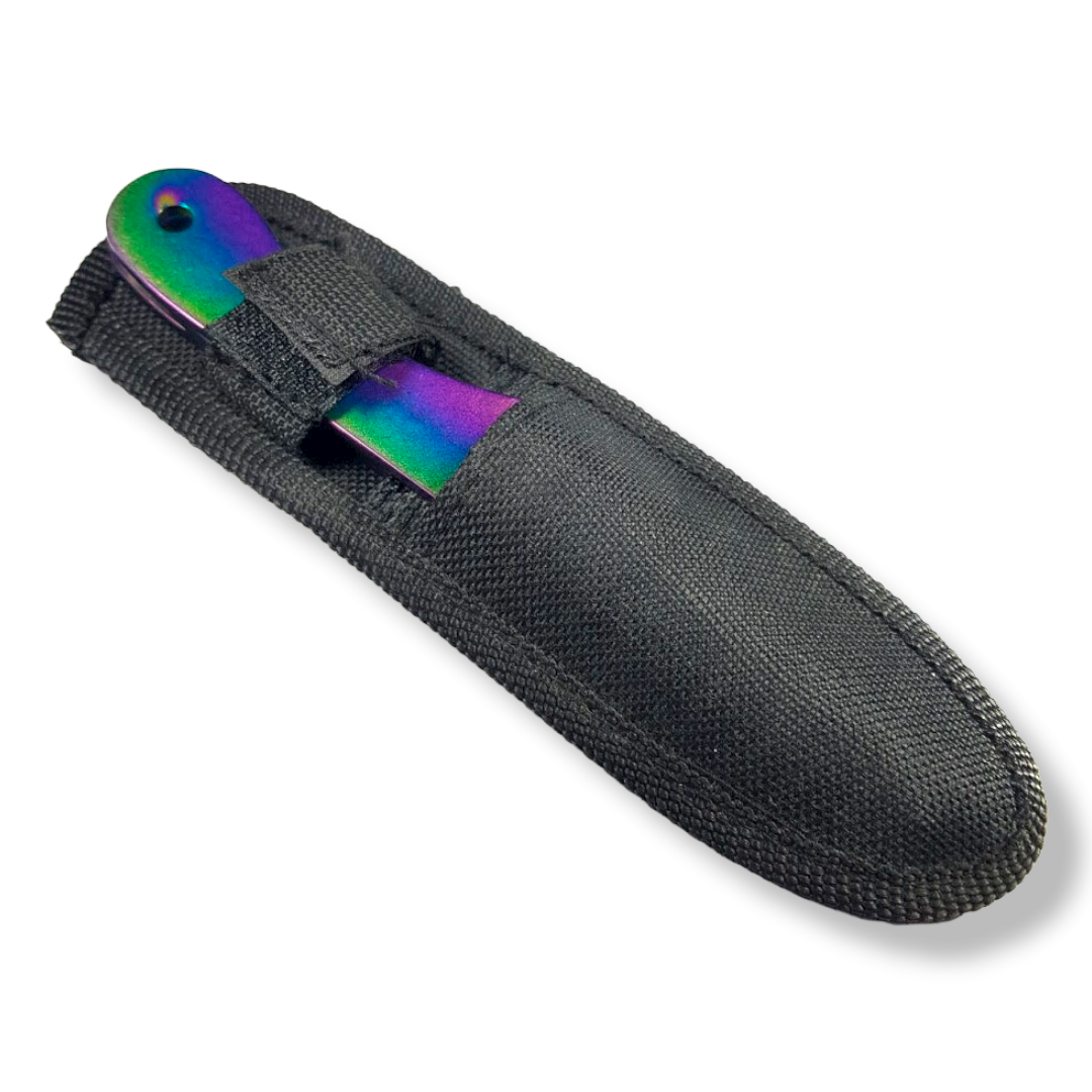 3 Kunai Tornasol Cuchillo De Lanzar Tatami Sen + Forro  -1