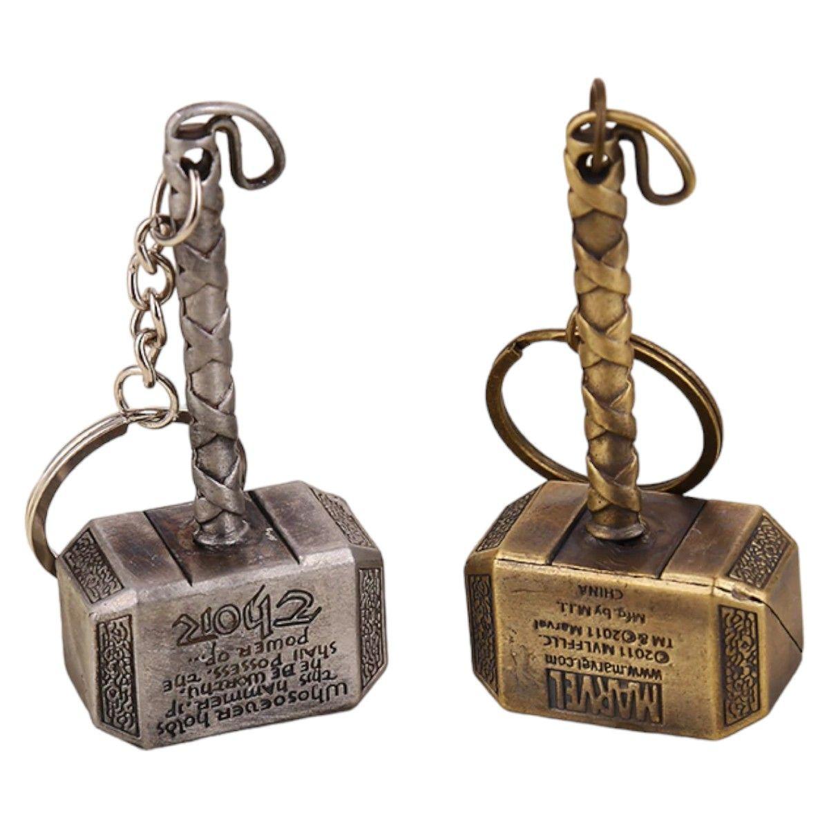 Llavero Martillo Mjolnir Metalico Ag97-2