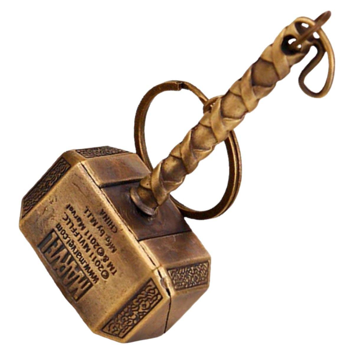 Llavero Martillo Mjolnir Metalico Ag97-3