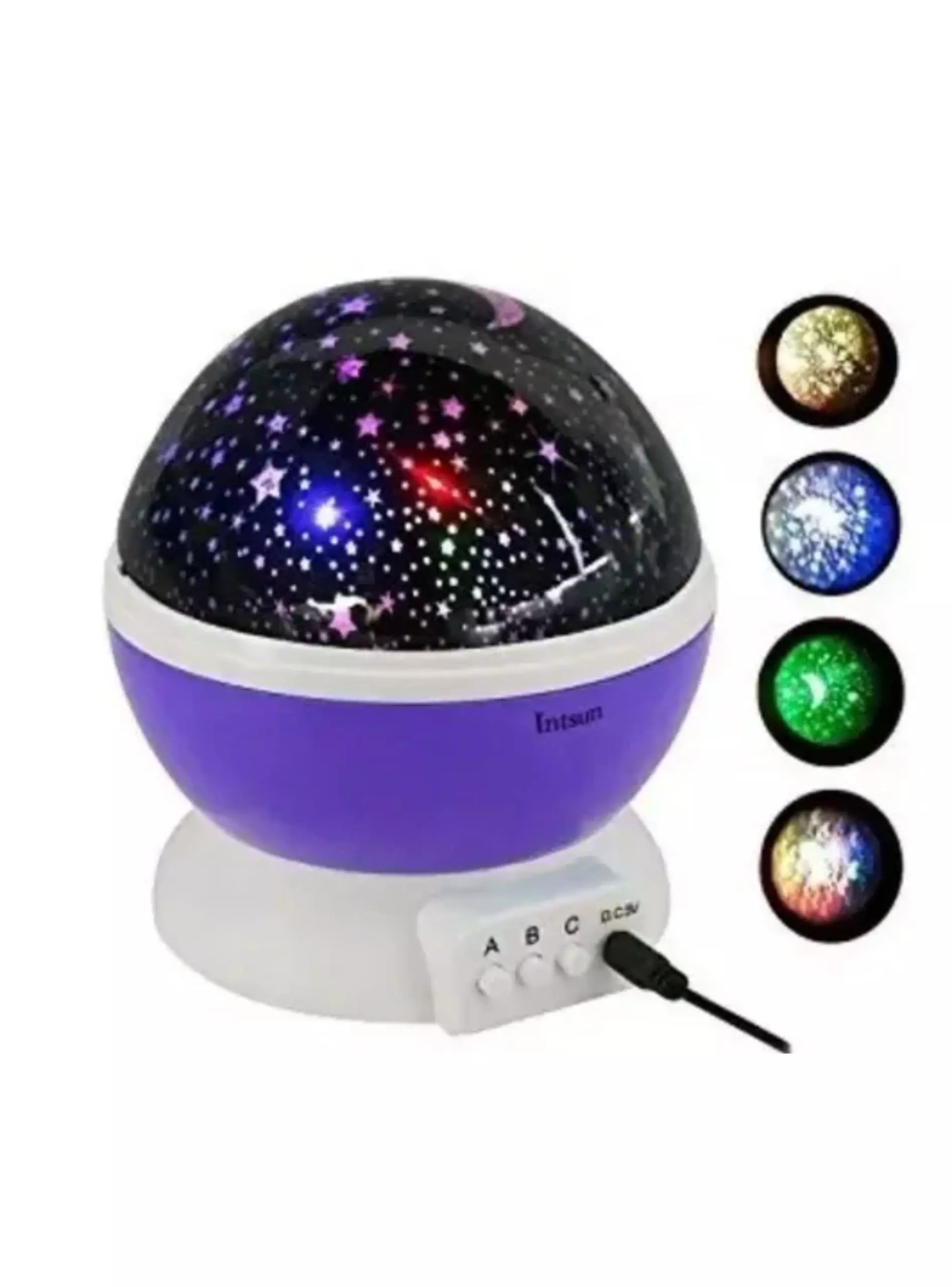 PROYECTOR ESTRELLAS LUNA ESFERICO ROTATORIO MULTICOLOR-2