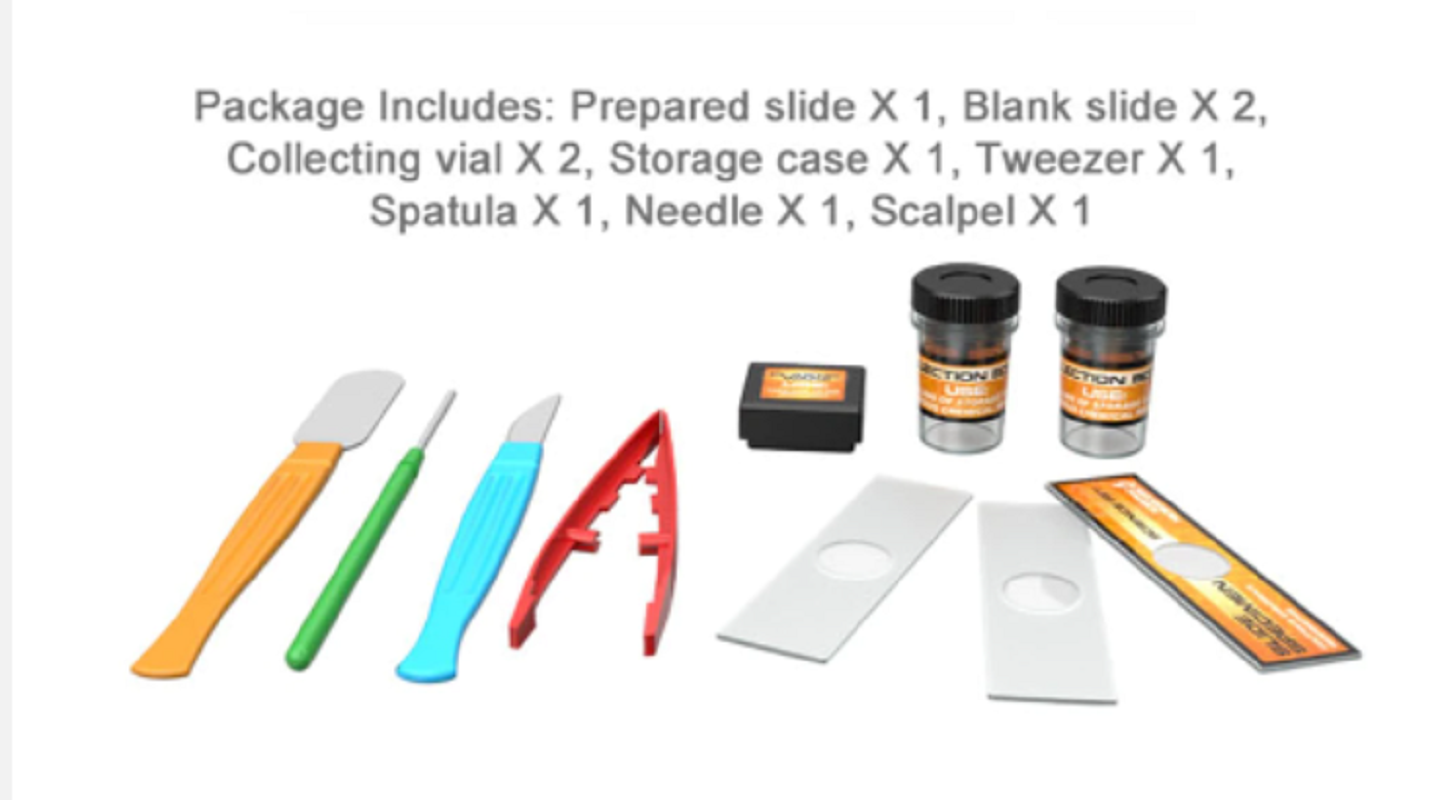 Microscopio Educativo Niños Y Kit Accesorios Mz60-4