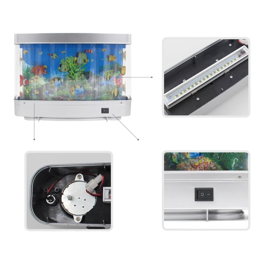 LAMPARA LED GIRATORIA 3D TROPICAL CON MOVIMIENTO AP98-4