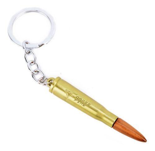 Llavero  Tipo Forma Bala 7.62 Fusil  Metalico / Cross Fire® AG88-0