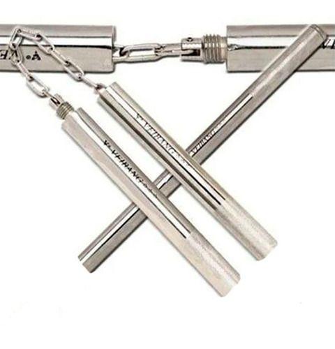 Nunchaku Metalico Baston De Practica Artes Marciales-0