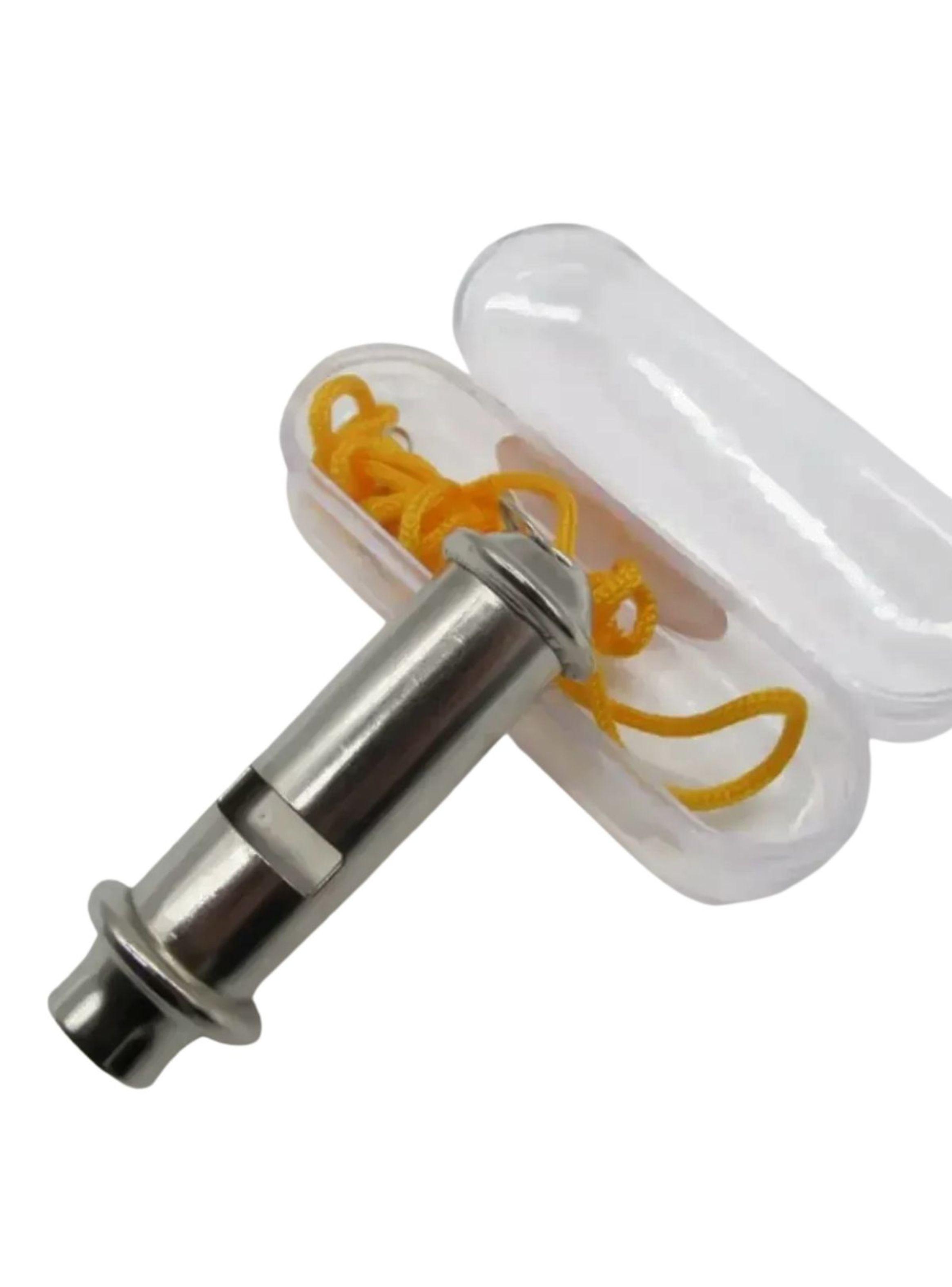 SILBATO DE EMERGENCIA ACERO INOXIDABLE PARA SENDERISMO ND15-3