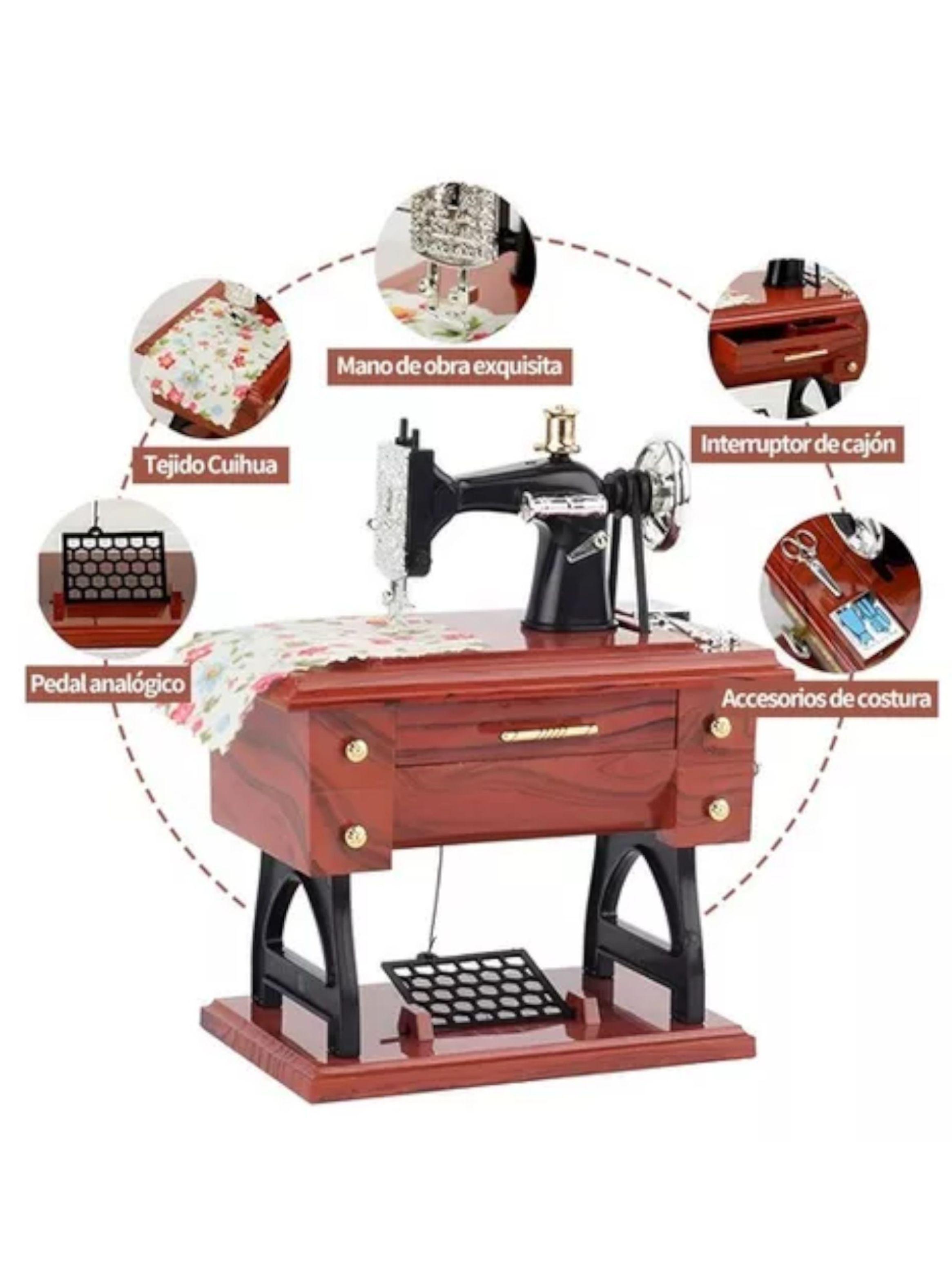 Mini maquina de coser musical con dise o retro nc35-3