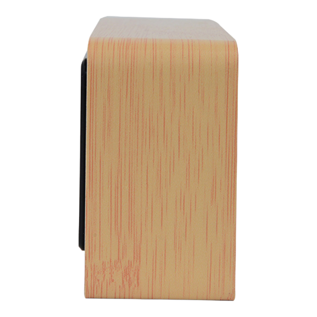 RELOJ DESPERTADOR DIGITAL MADERA CAFE LUZ LED AK82-2