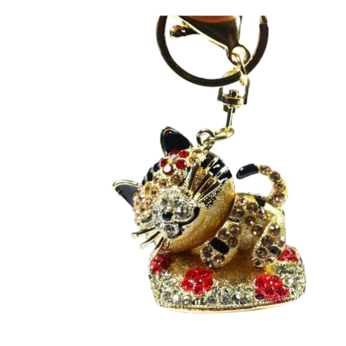 Llavero Gatito Dormilon Cristales  Aj54-3