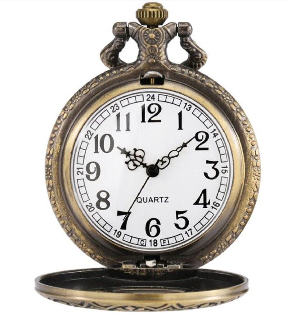 Reloj De Bolsillo retro butterfly Con Cadena AL41-6