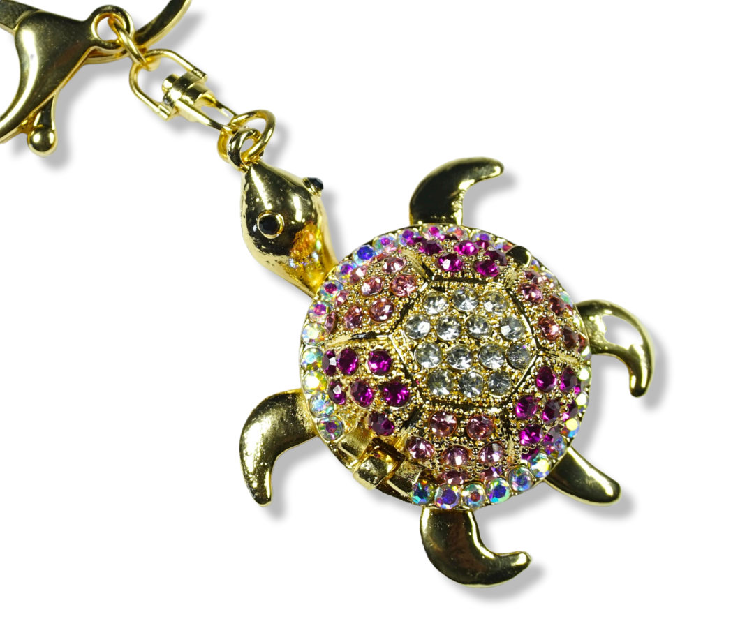 Llavero Tortuga Cristales En Colores Ak14-4