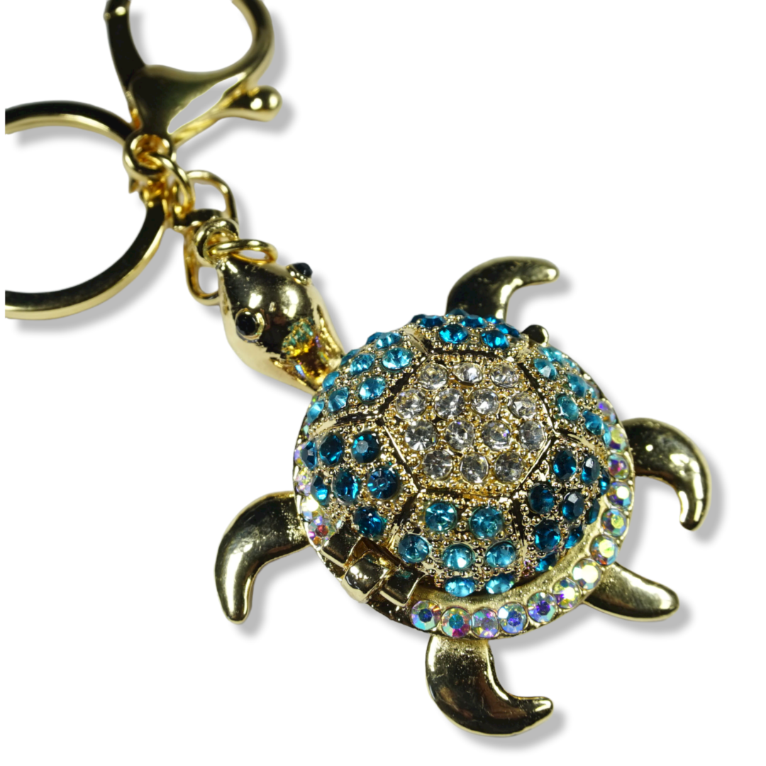 Llavero Tortuga Cristales En Colores Ak14-6